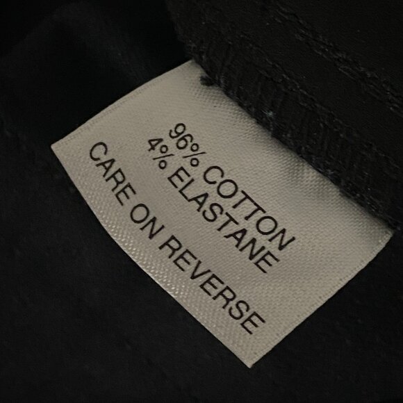 St. John Sport Straight Leg Jeans Size 10 Black High Rise Cotton Stretch - Picture 7 of 10